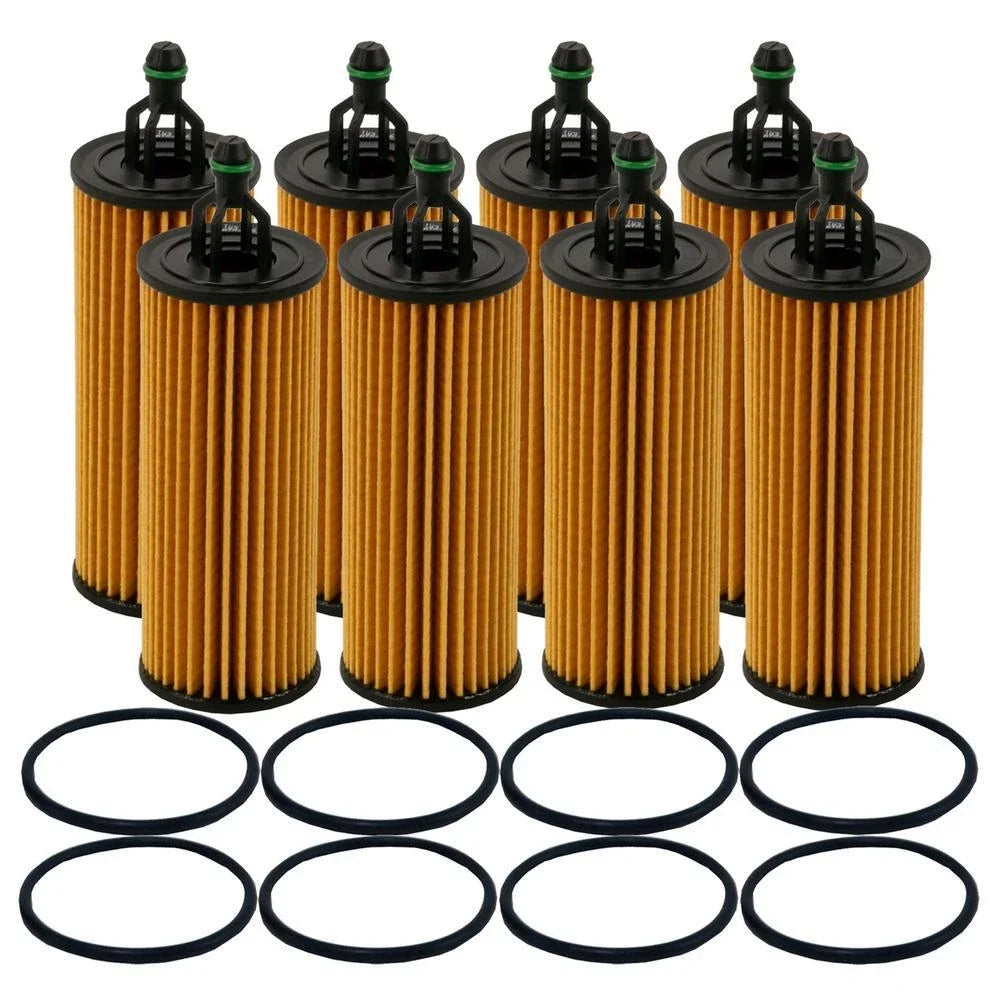 Set of 8 Wix WL10010 Engine Oil Filter Kit for (Metal Free)