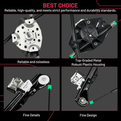 Manual Window Regulator for Ford Focus (2000–2007) Front Left 740-172