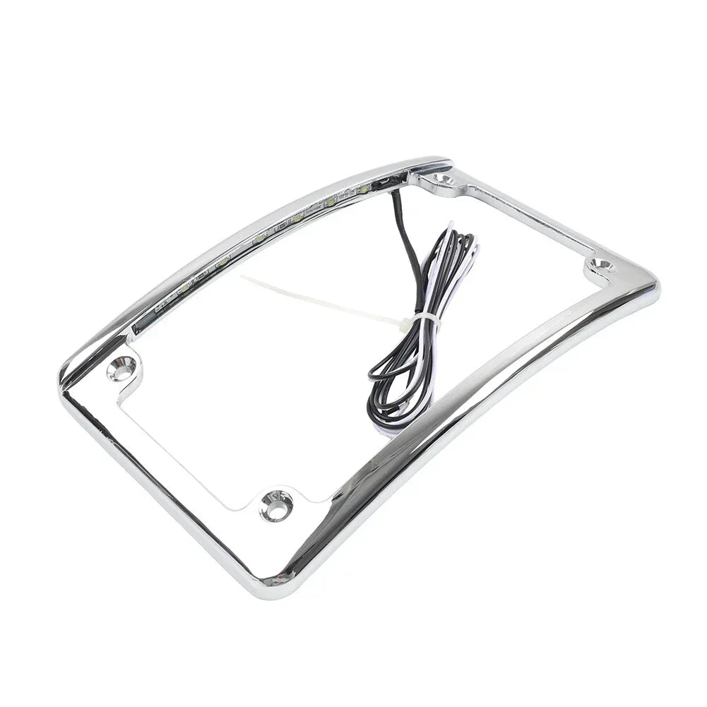 Rear License Plate Frame Bracket with Light for Harley Touring 2009-2023