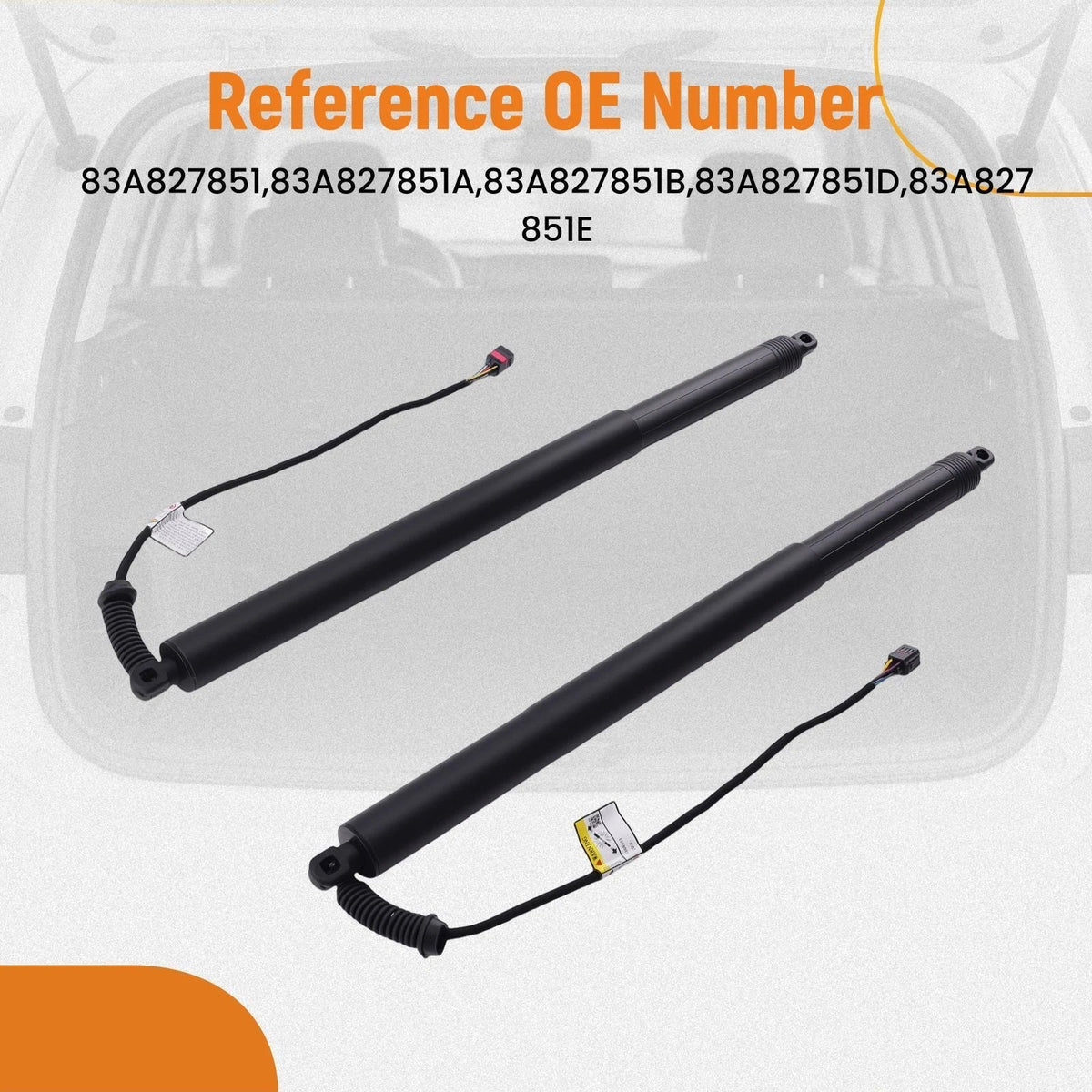 Rear Tailgate Lift Support Struts for Audi Q3 2.5 RS quattro (2011-2018)