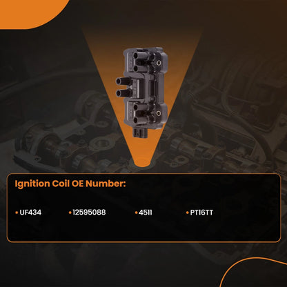 Ignition Coil Set and 6 Spark Plugs for Buick Terraza Chevrolet V6