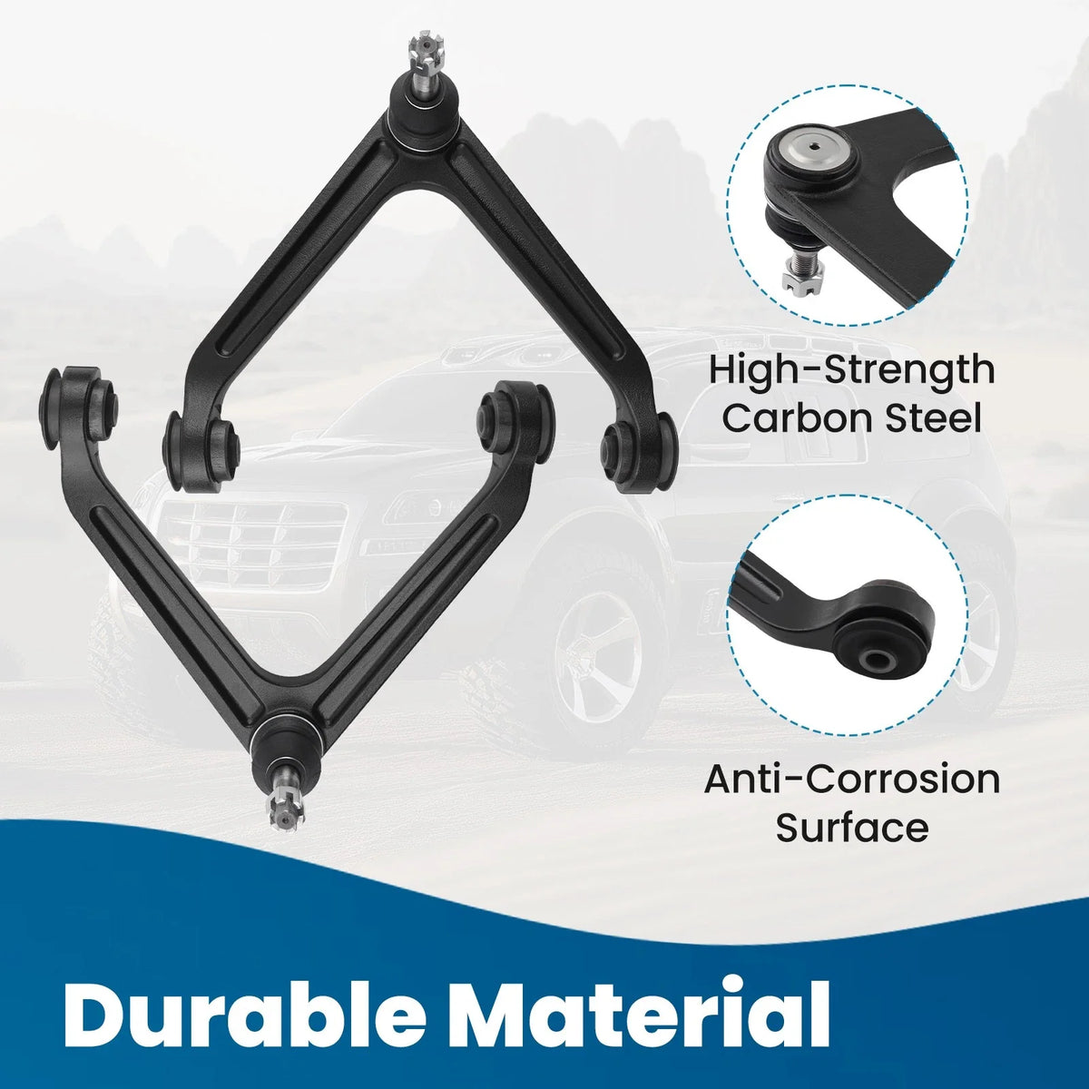 Front Control Arms Upper for Dodge Durango, Chrysler Aspen 2002-2009