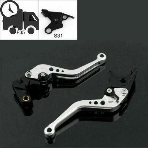 Short Brake Clutch Levers for Suzuki B-King (2008–2011) Silver B2