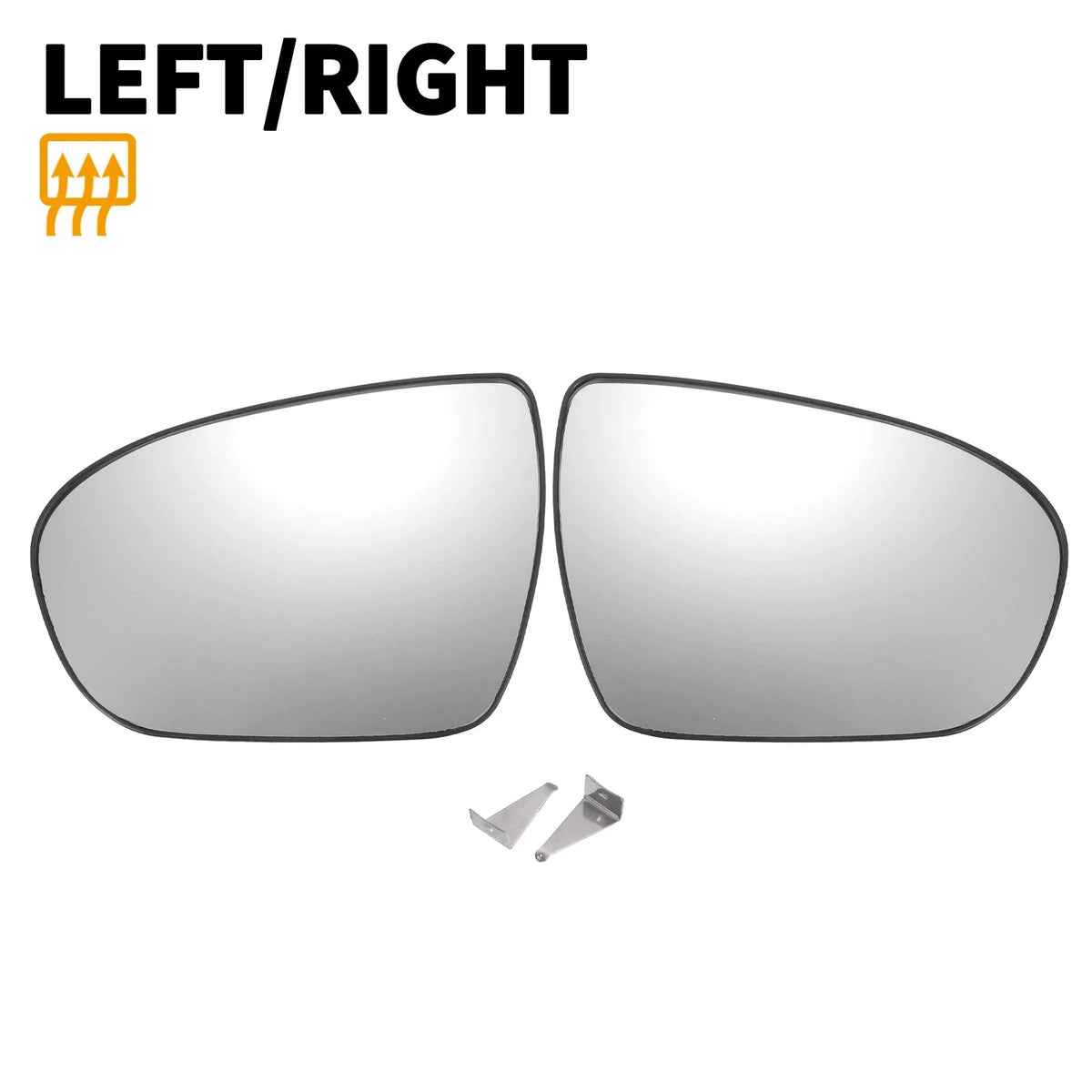 Pair Heated Side Mirror Glass with Backing Plate for Kia Optima 