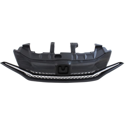 Grille for Honda Civic 2014–2015 EX EX-L LX Coupe 1.8L Textured Black CAPA