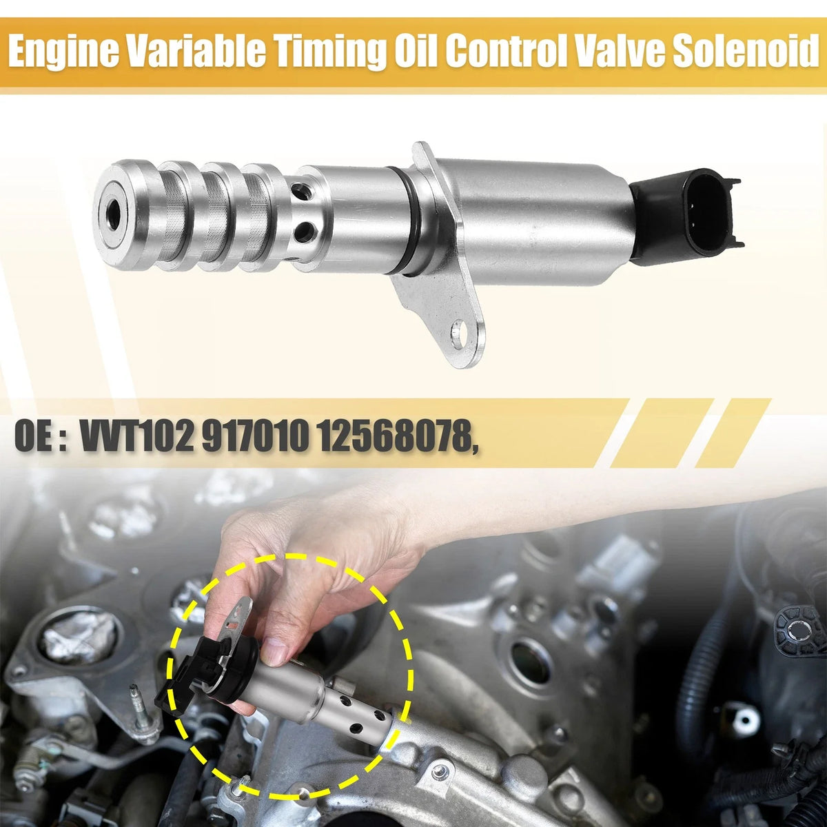 Camshaft Engine Oil Control Variable Valve Timing Solenoid for Buick 