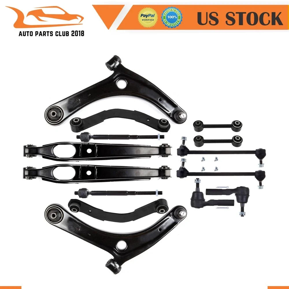 Set of 14 Control Arms and Ball Joints for Jeep Compass (2007–2017)