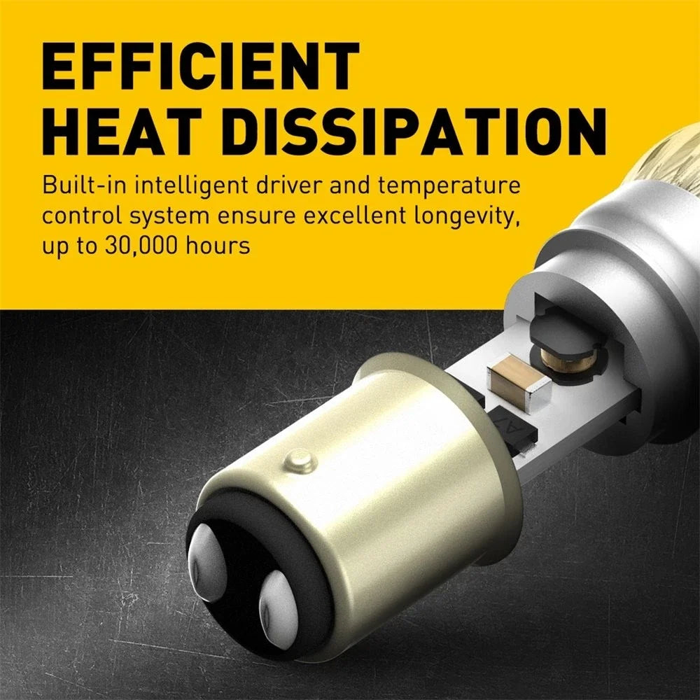Backup Reverse Brake Light Bulbs 1157 BAY15D LED - Set of 2 (6000K)