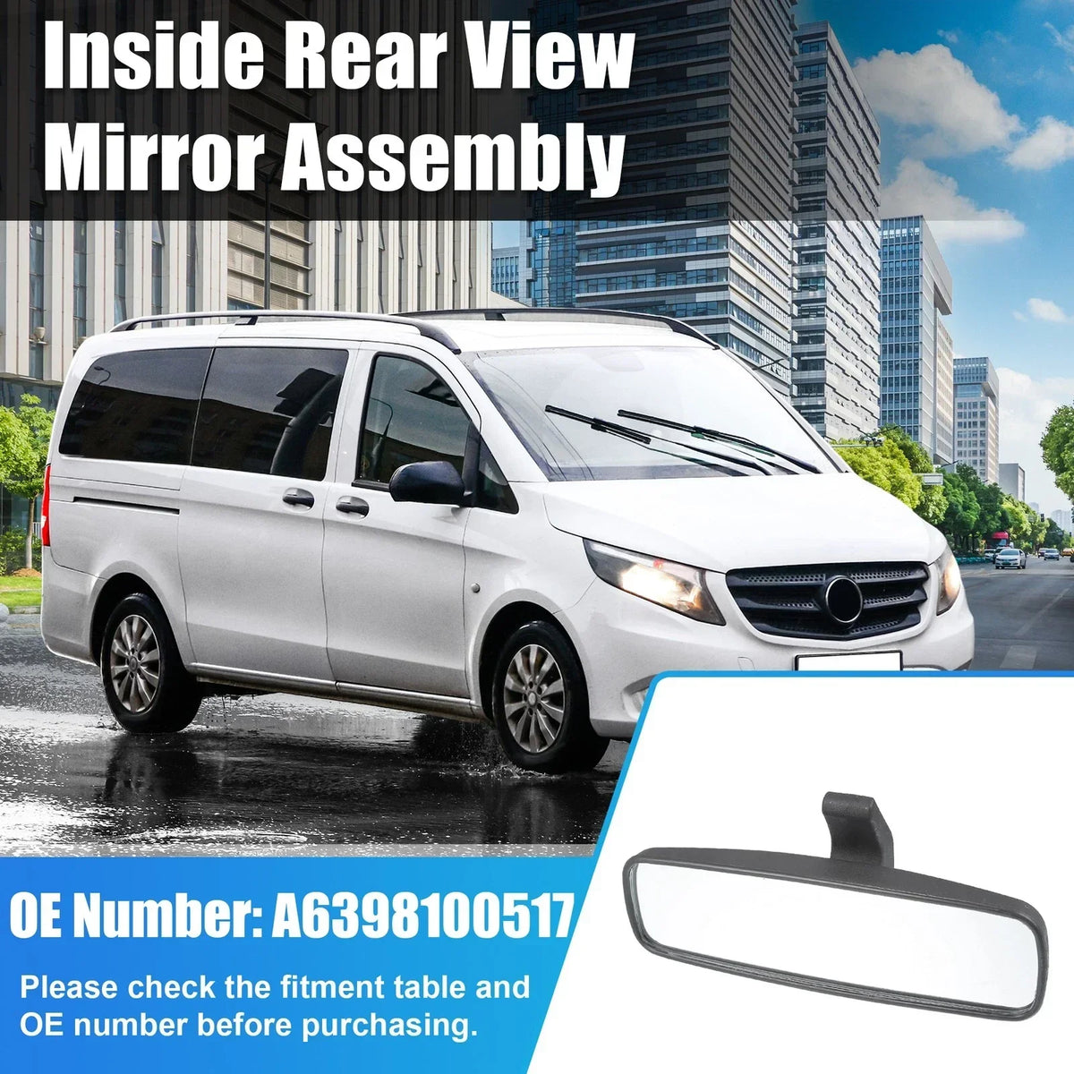 Rear View Mirror for Metris 2016-2023 - Mercedes-Benz