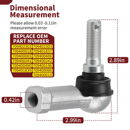 Tie Rod Ends (2) for 2012-2015 Can Am Outlander 800R Models