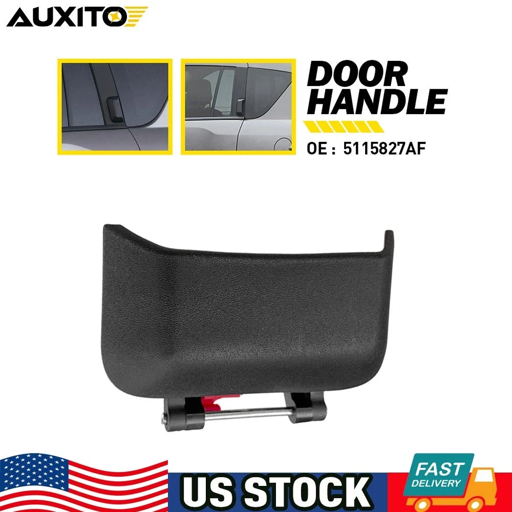 Exterior Door Handle for Jeep Compass (2007–2016) Rear Left Black Plastic