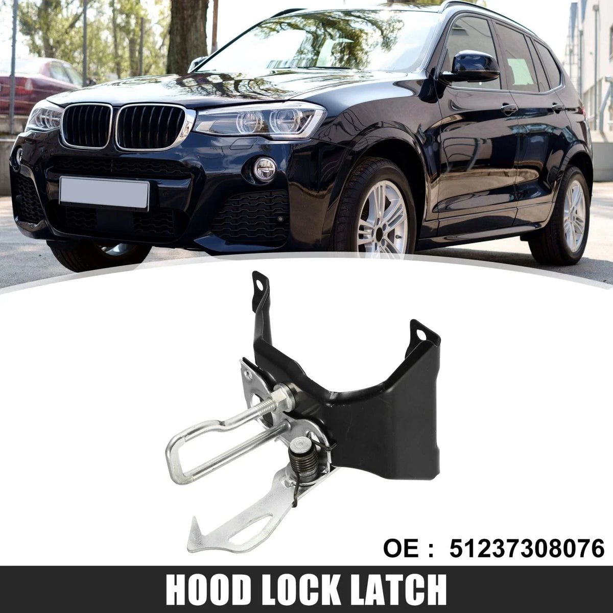 Hood Catch Lock Latch for BMW X5 F15 (2012–2018) 51237308076 51232571186