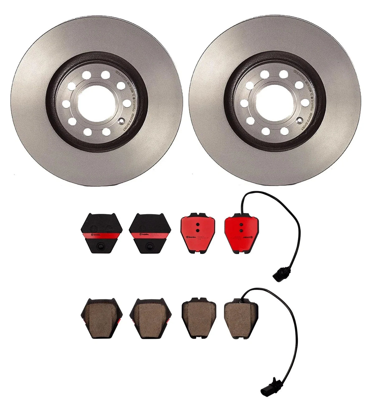 Brembo Front Brake Kit for Audi Allroad Quattro (2001–2005) - Disc Rotors, Pads
