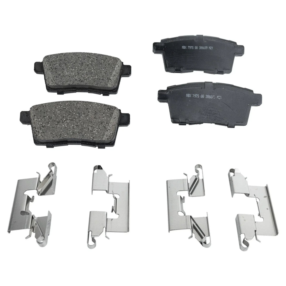 Rear Brake Disc Rotors and Pads Kit for Mazda CX-9 (2007–2015)
