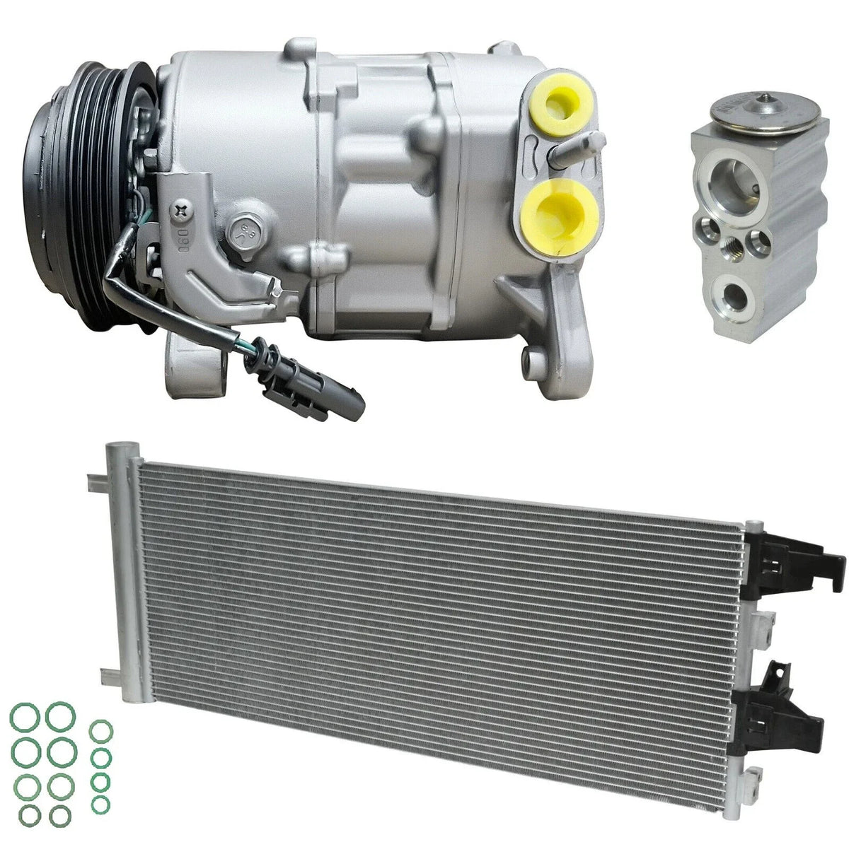 AC Compressor Kit With Condenser for Chevrolet Silverado 1500 6.2L (2021–2021)