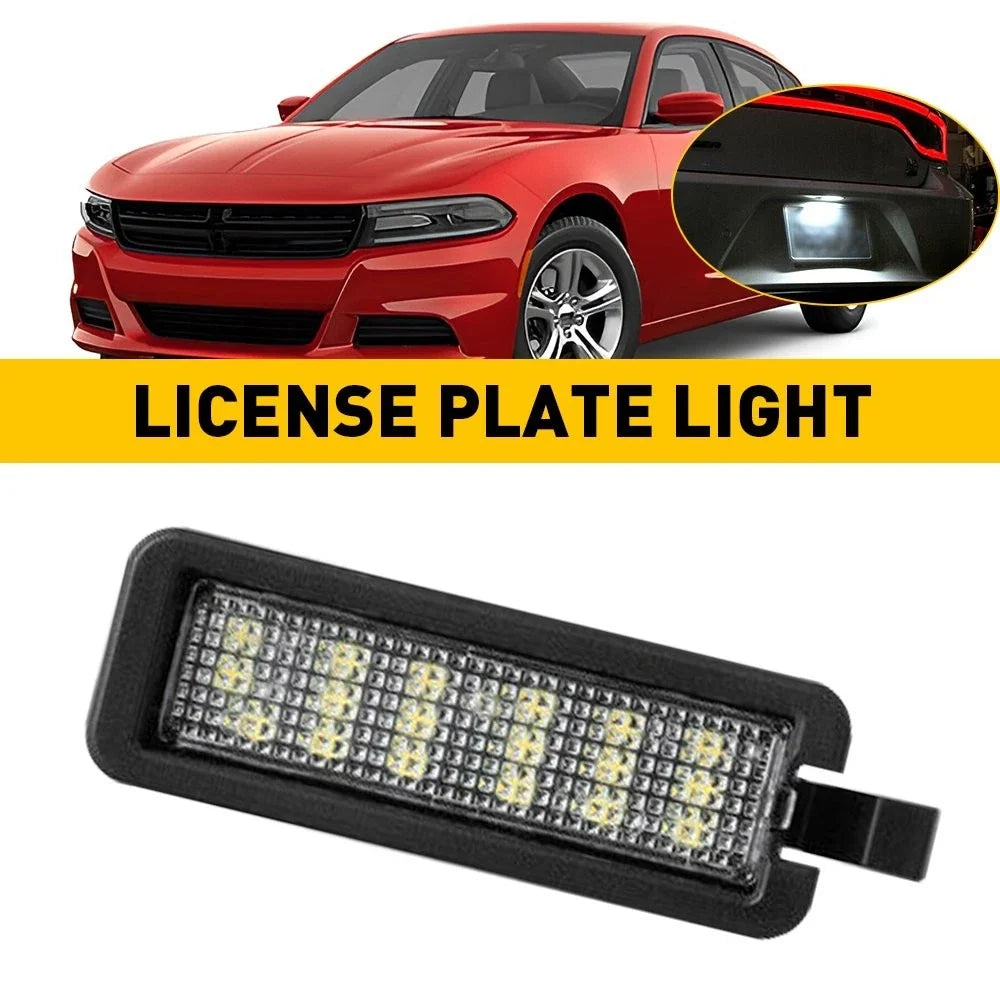 White LED License Plate Light for Dodge Charger & Challenger (2015–2022)