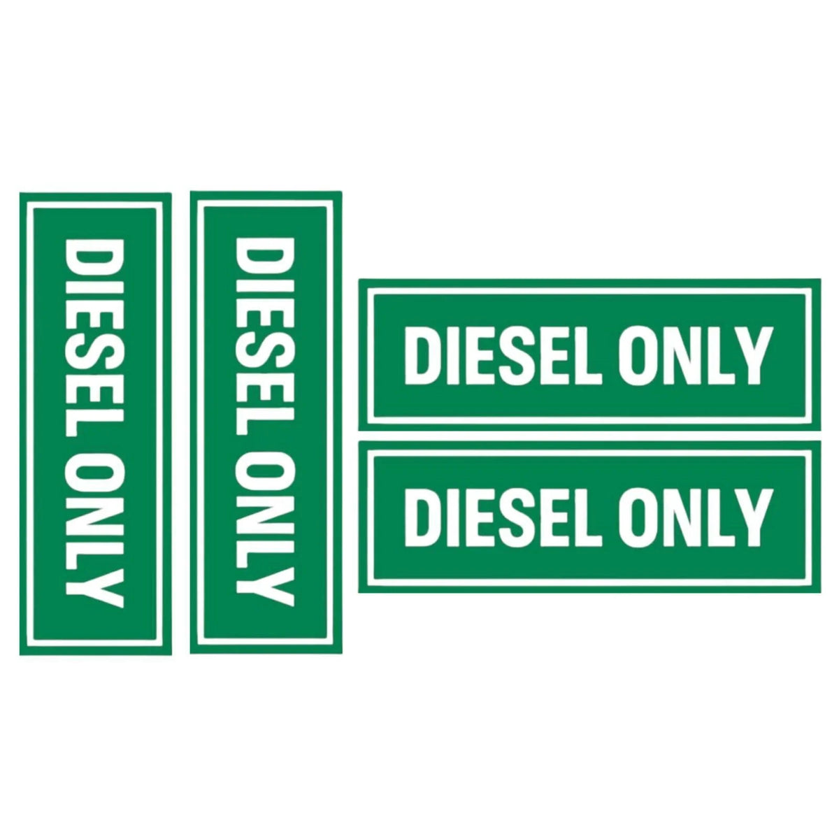 Diesel Only Weatherproof Vinyl Decal Sticker for Truck