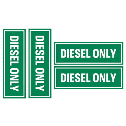 Diesel Only Weatherproof Vinyl Decal Sticker for Truck