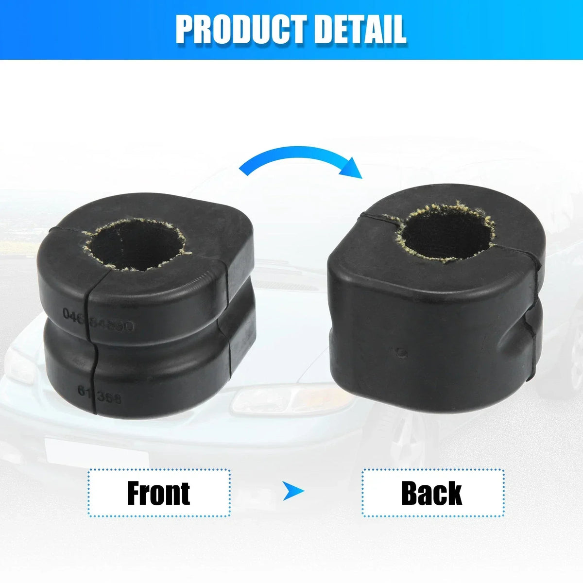 Front Stabilizer Bar Bushings - Set of 2 for Chrysler Voyager & Dodge Caravan