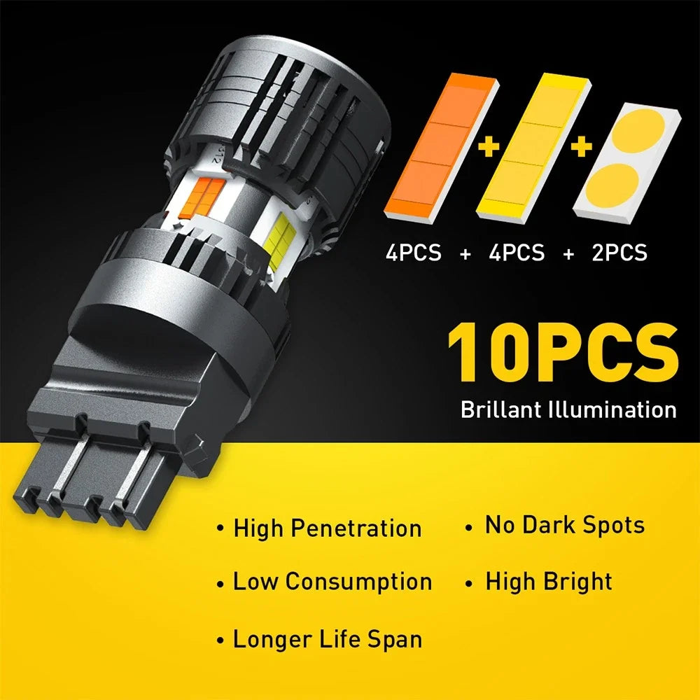 2X 3157 Switchback LED Turn Signal Lights for