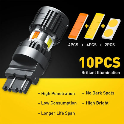 2X 3157 Switchback LED Turn Signal Lights for