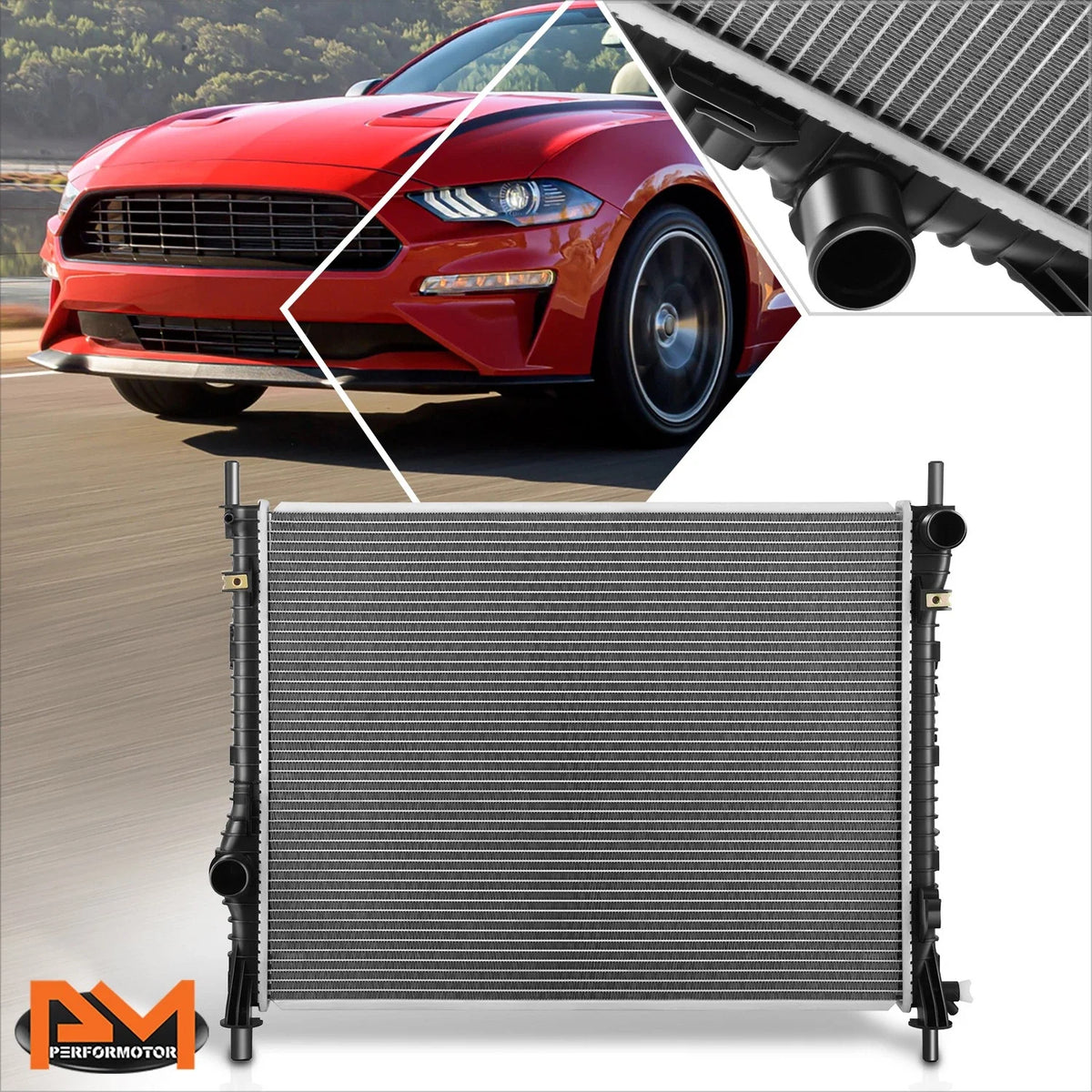 Cooling Radiator DPI-13487 for Ford Mustang 2.3L (2015 to 2022)