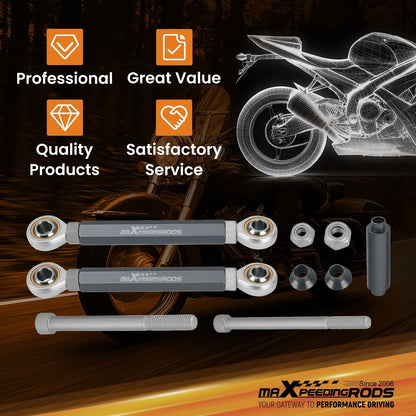 Drop Rear Lowering Links Kit 0-4" for Suzuki GSXR 600 750 (2006–2010)