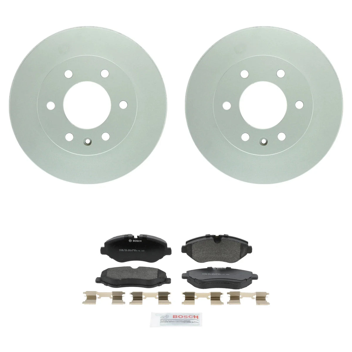 Bosch Front Rotors & Semi-Met Disc Brake Pad Kit for Sprinter 2500 (2010–2018)