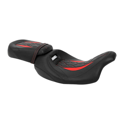 Driver Passenger Gel Seat for Harley Touring Road Electra Glide (2009–2023)
