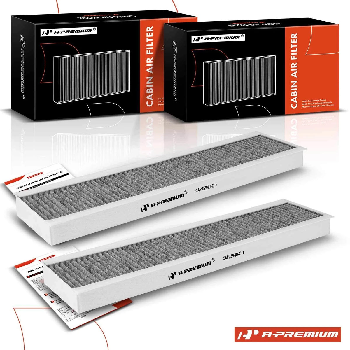 2X Activated Carbon Cabin Air Filter for Mini Cooper (2002–2008)