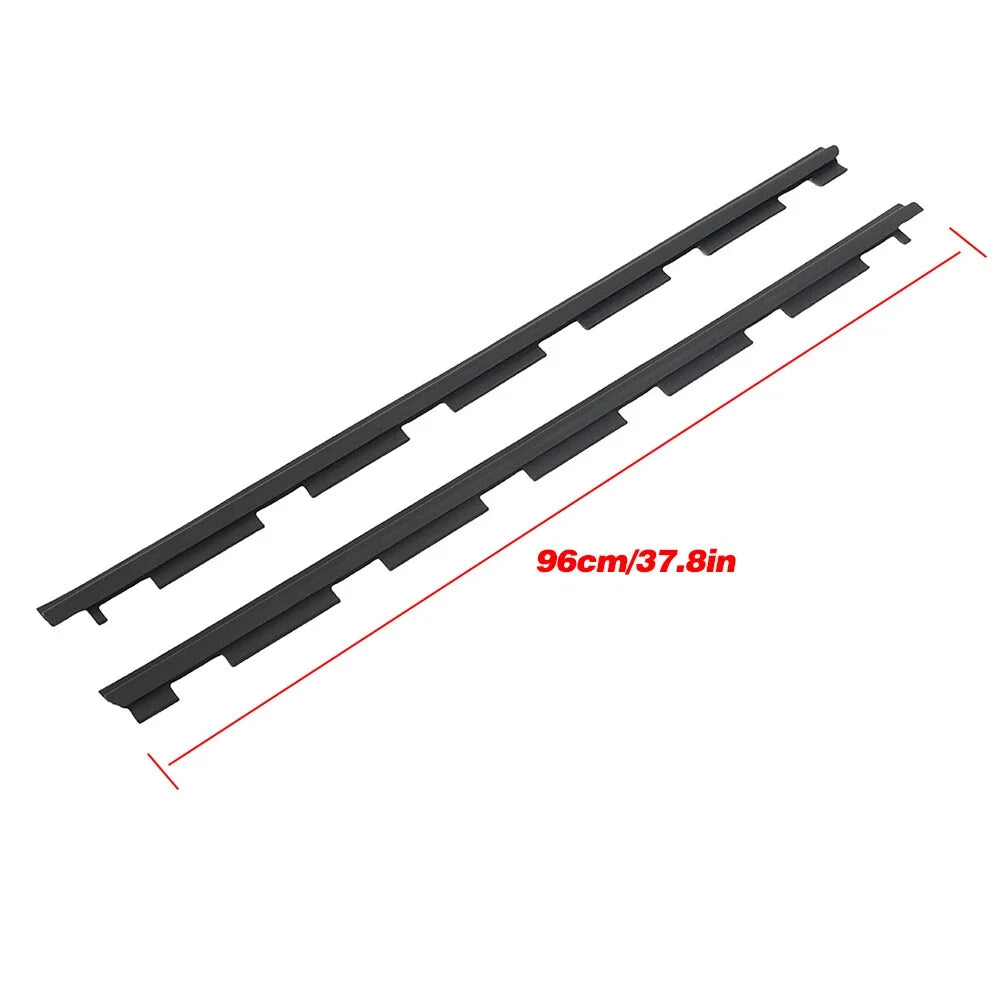 Set of 2 Outer Front Window Sweep Weatherstrip Seals for Chevy GMC Pickup (1988–1999)