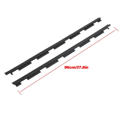 Set of 2 Outer Front Window Sweep Weatherstrip Seals for Chevy GMC Pickup (1988–1999)