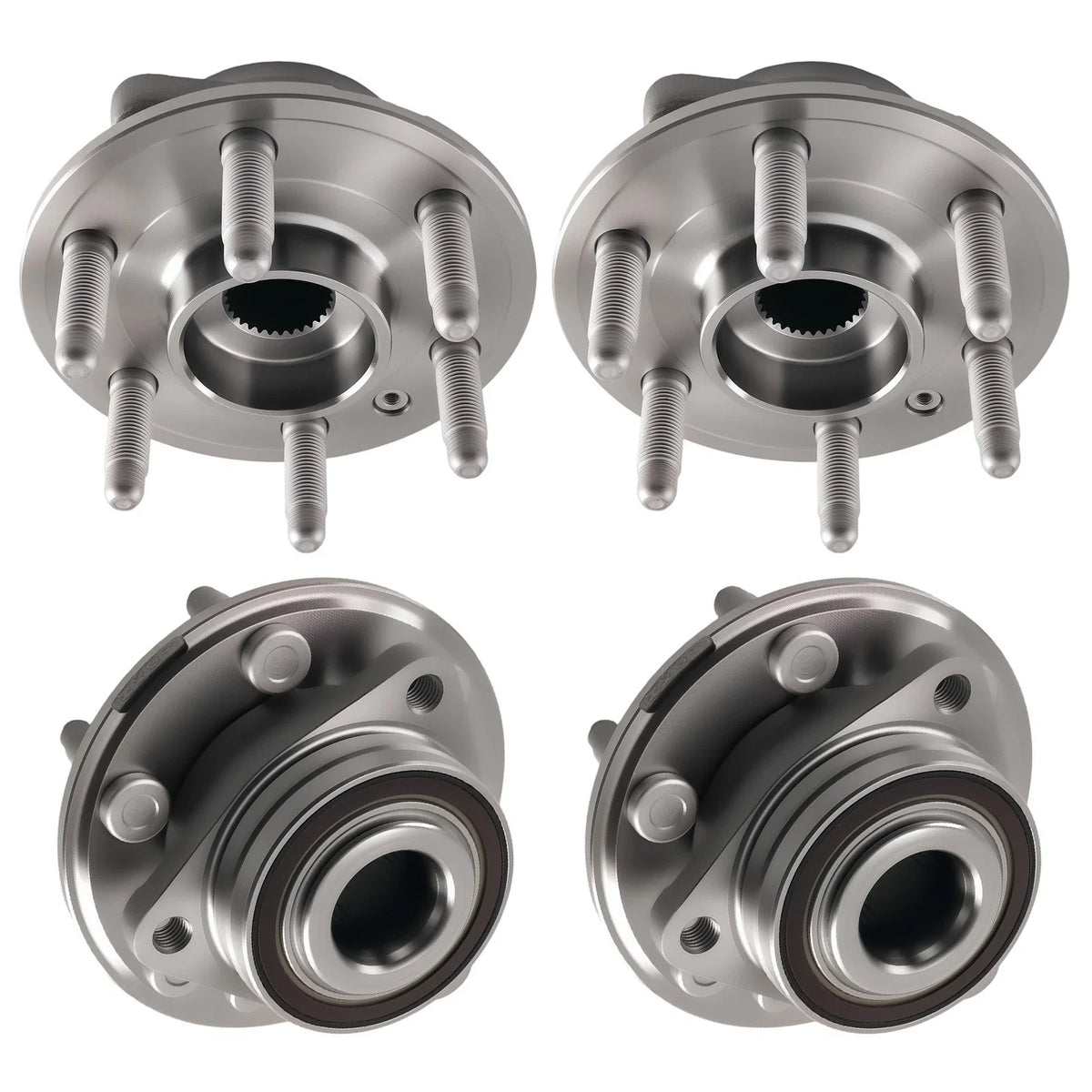 Front and Rear Wheel Bearing Hub Assembly for Cadillac SRX 2010-2016