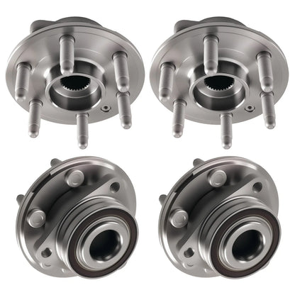 Front and Rear Wheel Bearing Hub Assembly for Cadillac SRX 2010-2016