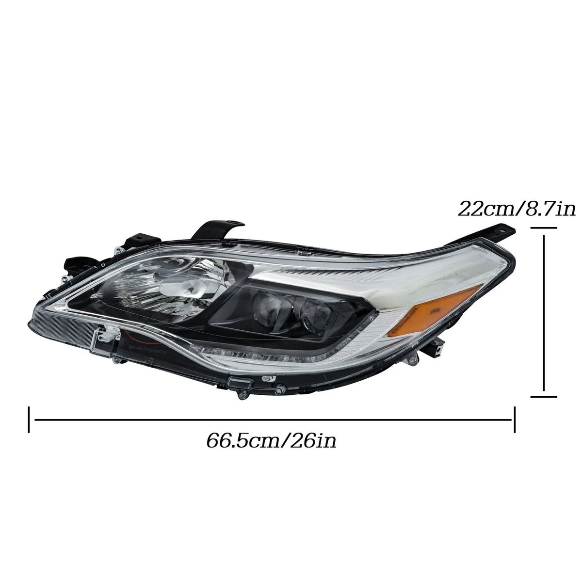 Left Headlight with Clear Housing for Toyota Avalon 2013-2015