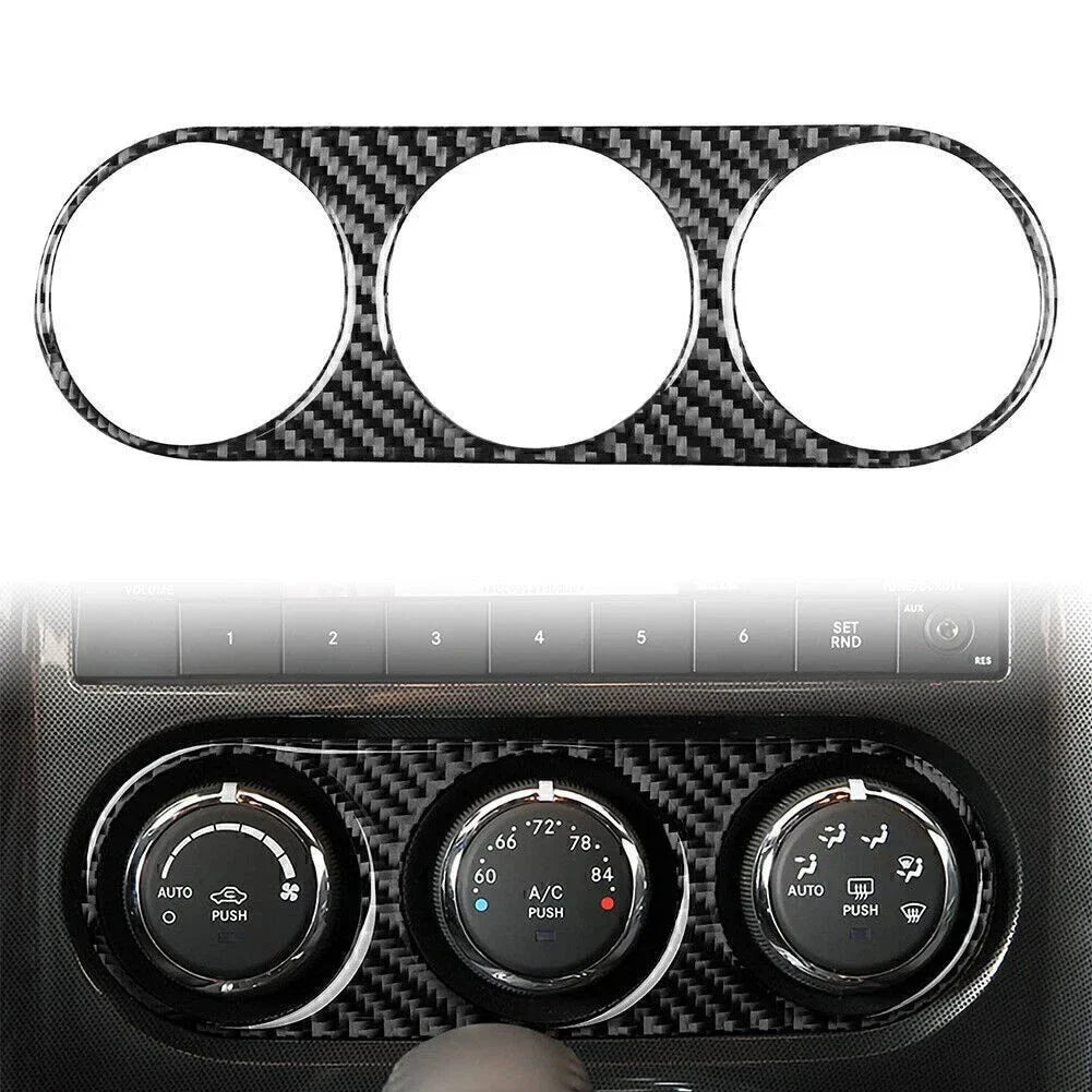 Air Conditioning Switch Panel Cover for Carbon Fiber Dodge Challenger 2008-2014