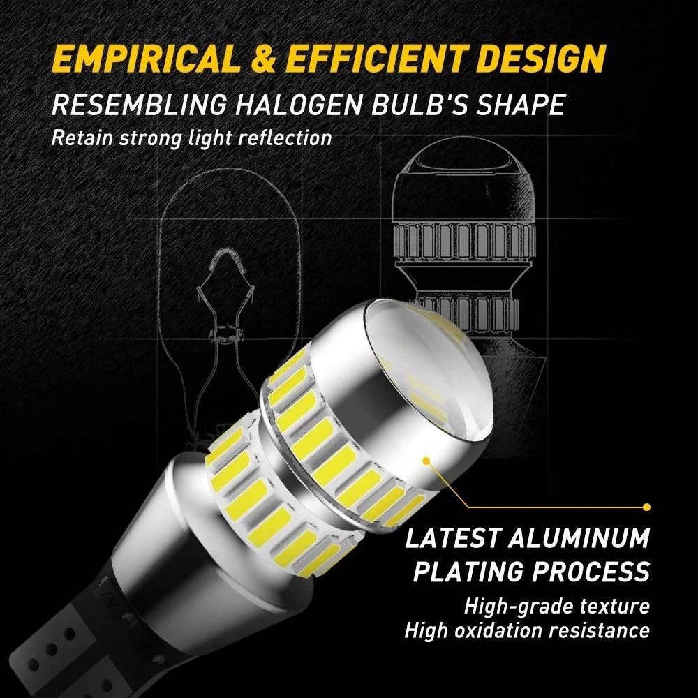 2400 LM T15 921 912 LED Backup Light Bulbs