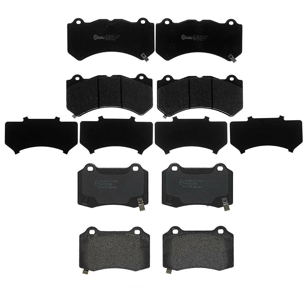 Set of 4 Brembo Low-Met Brake Pads for CTS V Camaro Challenger Charger (2016–2023)