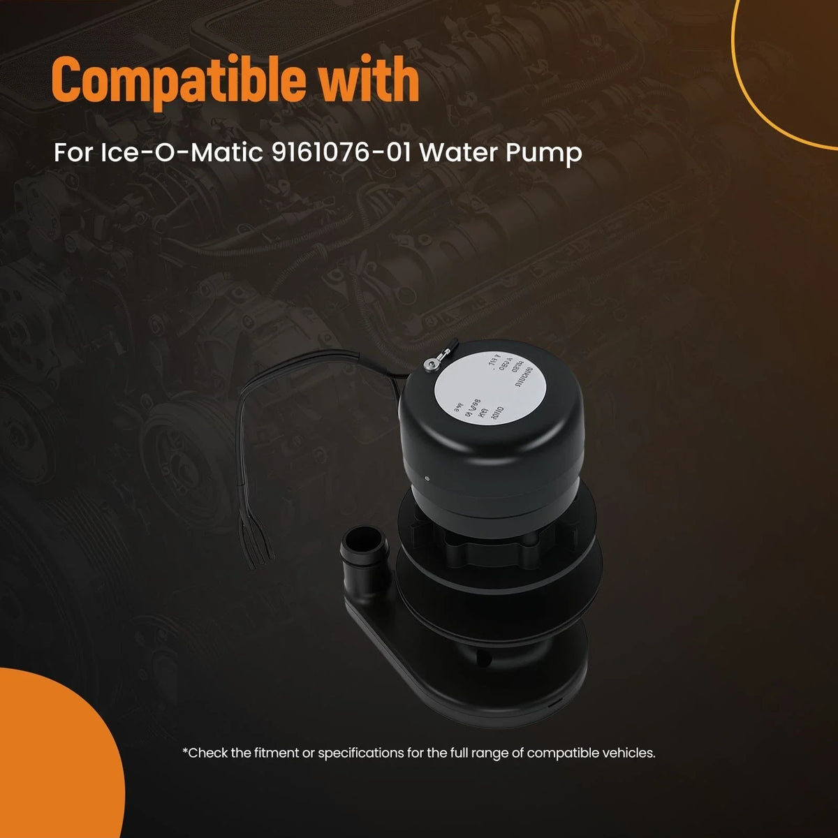 Direct Fit Water Pump 9161076-01 for Ice-O-Matic 115 Volts