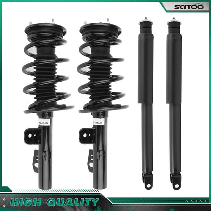Front Strut Coil & Rear Shock Set of 4 for 2012 Ford Taurus