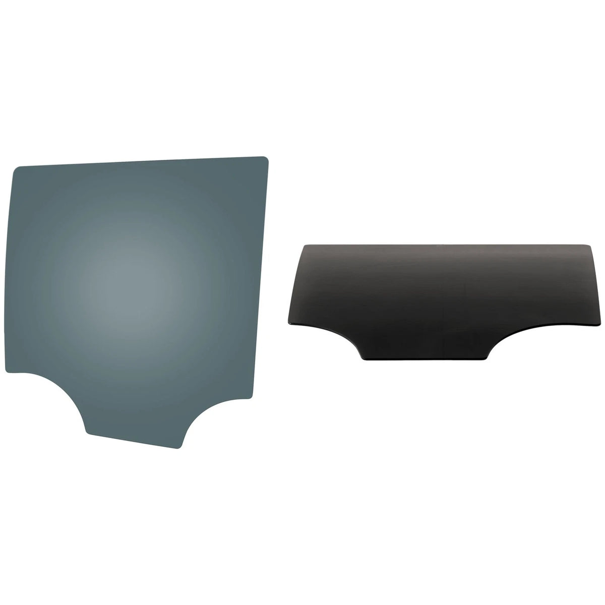 Set of 2 Rear Door Glasses for Chevy GMC (Left Right)