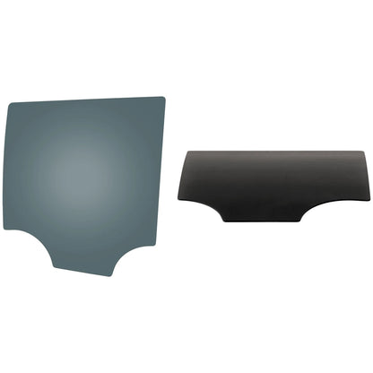 Set of 2 Rear Door Glasses for Chevy GMC (Left Right)
