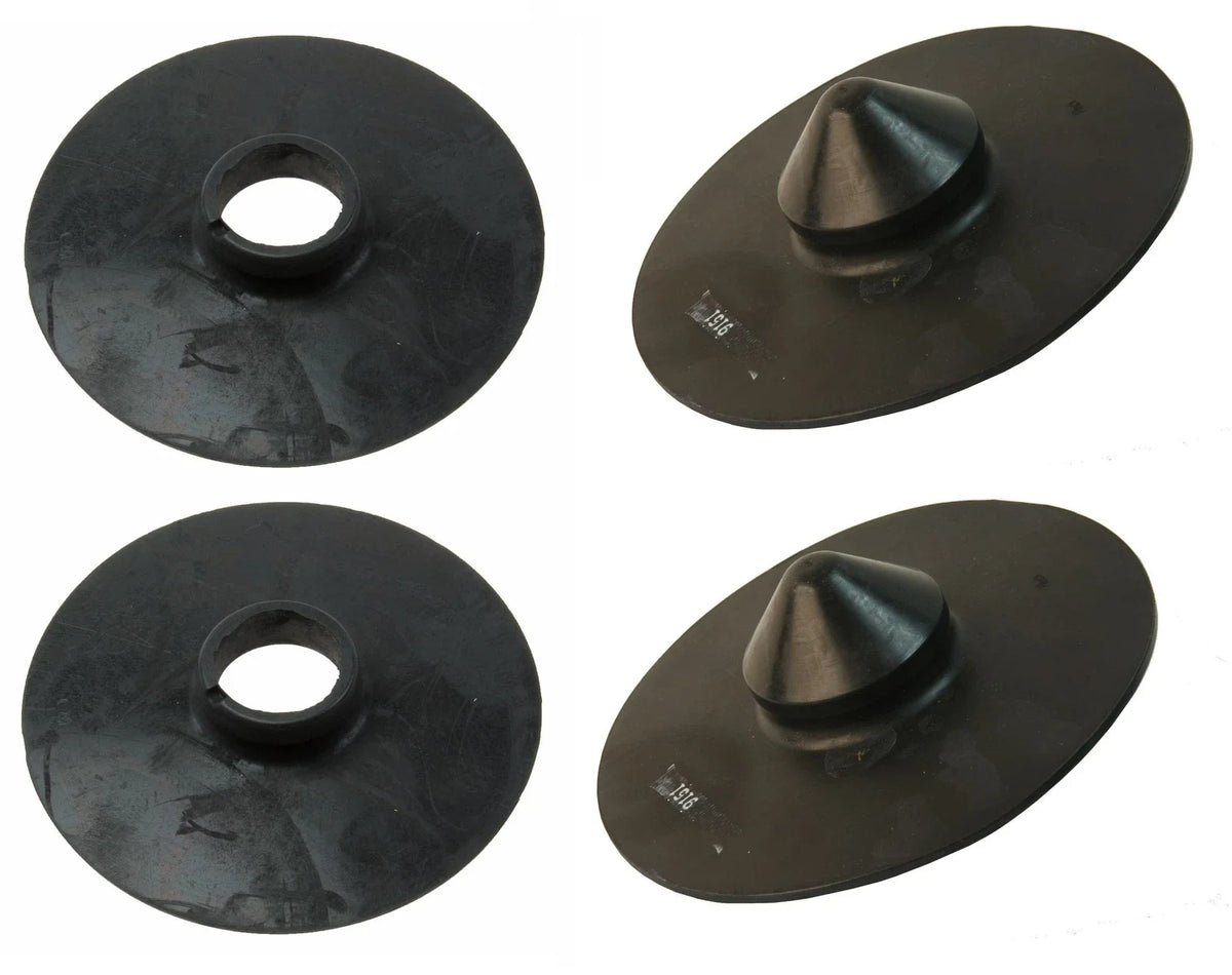 Set of 2 Rear Upper & 2 Lower Coil Spring Pads for BMW 3 Series E46 (1998–2006)