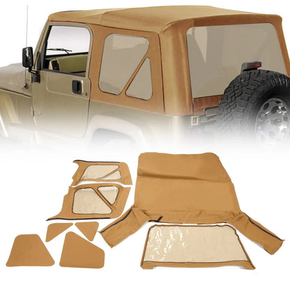 Tinted Windows Soft Top for Jeep Wrangler TJ 1997-2006 Replacement