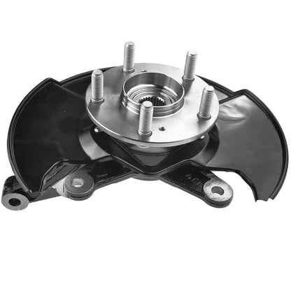 Pair of Front Hub Bearings & Steering Knuckles for 2006-2011 Honda Civic