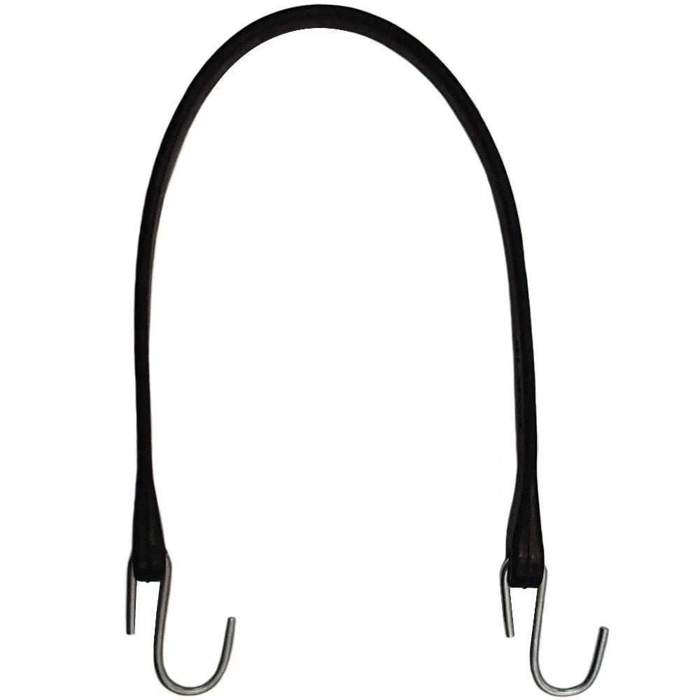 21" Rubber Bungee Cord Strap Tie Down with Steel "S" Hooks for Universal Use