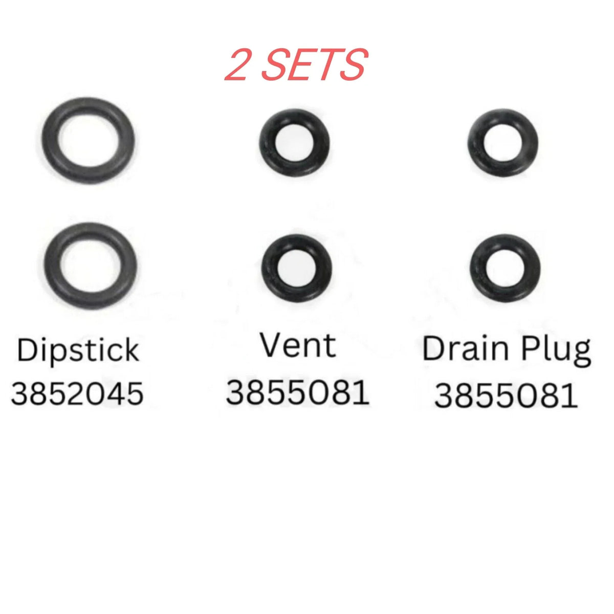 Gearlube O-Rings Set of 2 for Volvo Penta (3852045, 3855081)