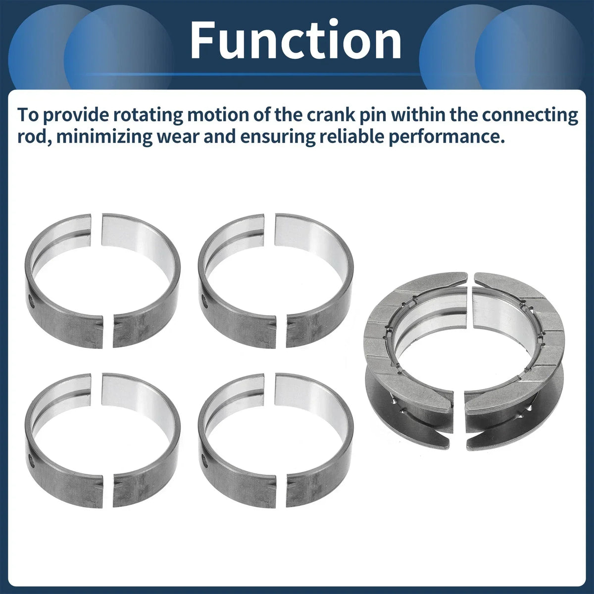 Set of 10 Main Bearings for BMW 220i 2014-2016