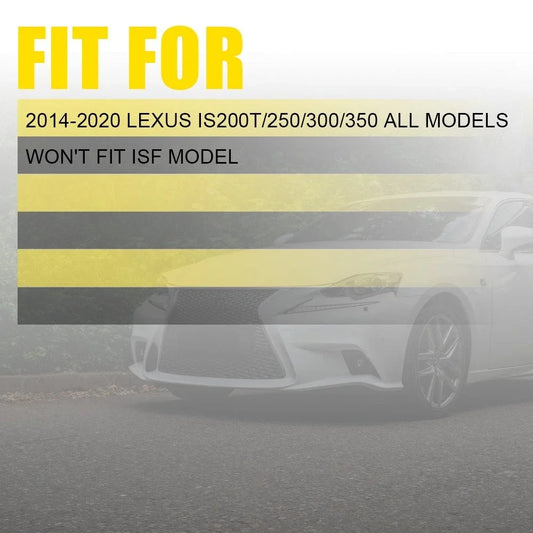Gloss Carbon Fiber Mirror Covers for Lexus IS200t 250 300 350 (2014–2020)