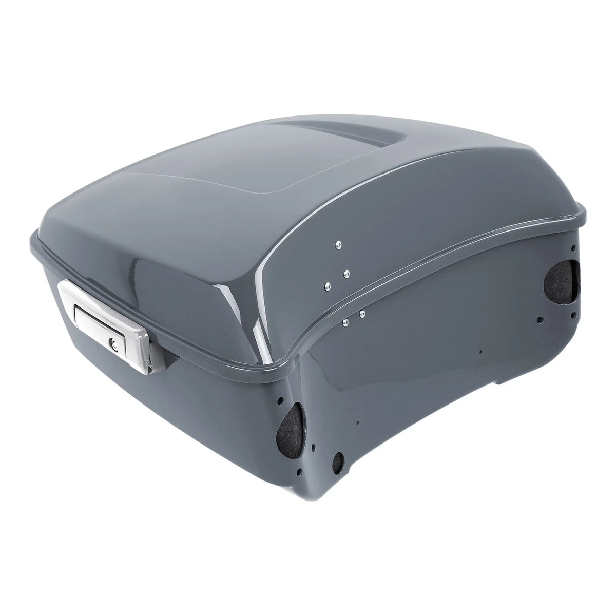 Trunk Backrest Plate Mount Rack for Harley Touring (2014–2026) Gunship Gray